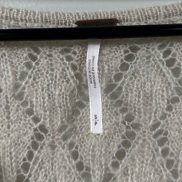 Free People Say Hello Sweater Taupe Brown Size Medium - Picture 5 of 7